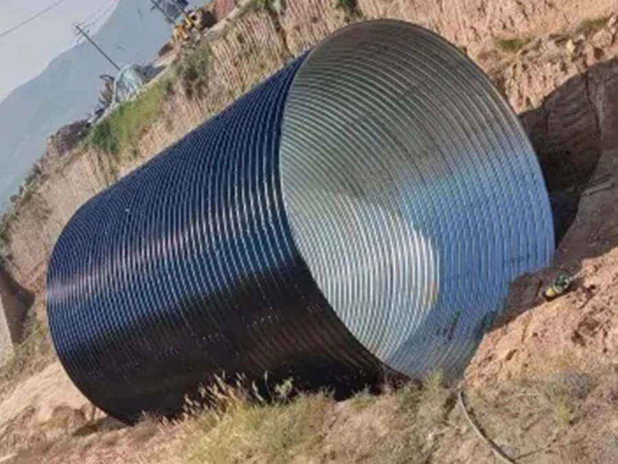 Corrugated steel culvert
