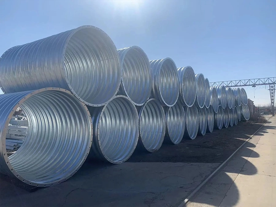 Metal culvert pipe