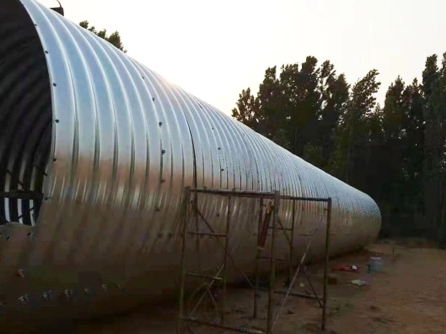 Steel corrugated pipe