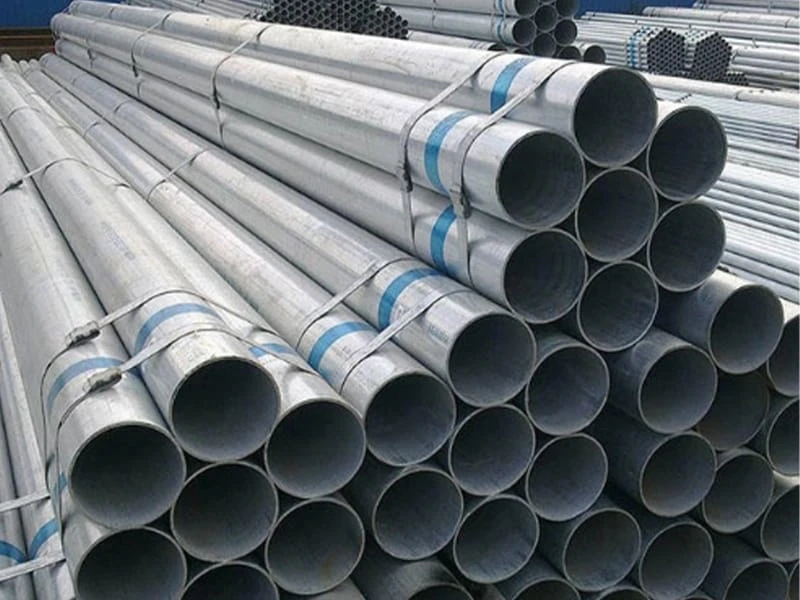 Gi Welded Zinc Coated Round ERW Thread Grooved Galvanized Steel Pipe
