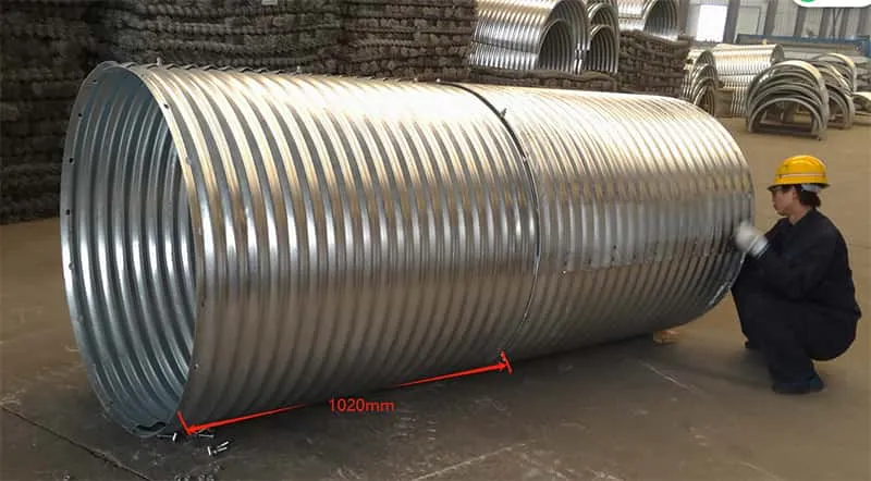 Characteristics and advantages of Galvanized Metal Culvert Pipe manufactured by China Lucky Steel Supplier