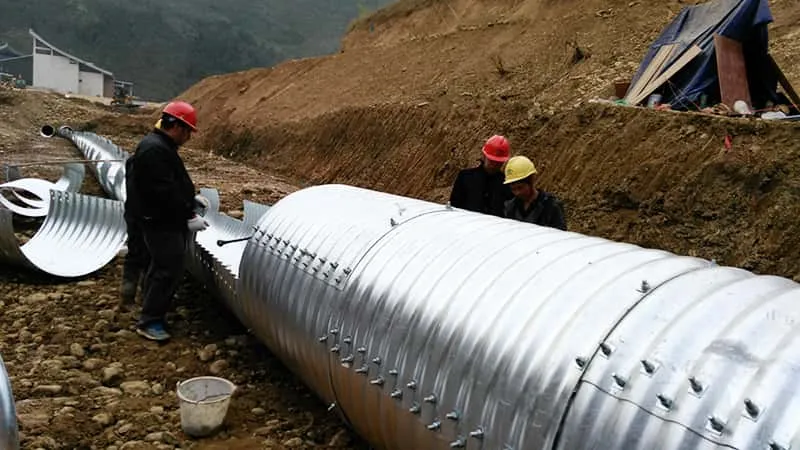 Quality requirements of Underground Shelter Galvanized Culvert Pipe 