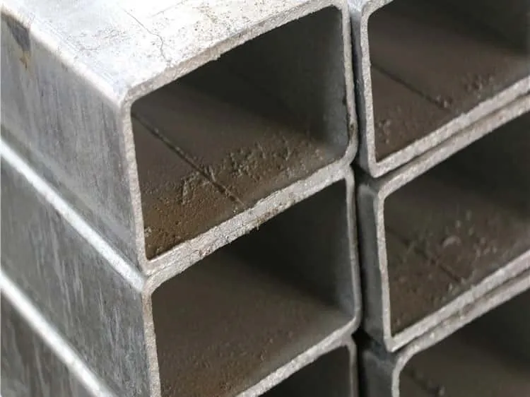 ASTM A500 Structure Black Square Shape Welded Hollow Steel Pipe / Tube