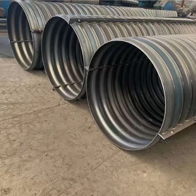 Q235 Steel Corrugated Culvert Pipe for Highway Bridge and Culvert Drainage - Galvanized Metal Corrugated Pipe Q235 Steel Corrugated Culvert Pipe for Highway Bridge and Culvert Drainage - Galvanized Metal Corrugated Pipe