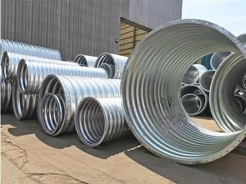 Corrugated culvert steel pipe