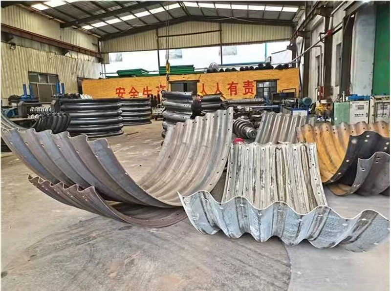 Corrugated culvert steel pipe